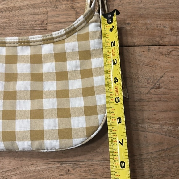Zara Tartan Shoulder Bag – Beige & Cream Check – NWOT - Picture 7 of 9